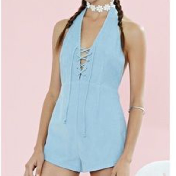 light blue jumpsuit forever 21